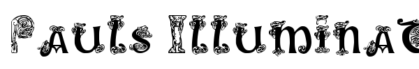 Pauls Illuminated Celtic font preview